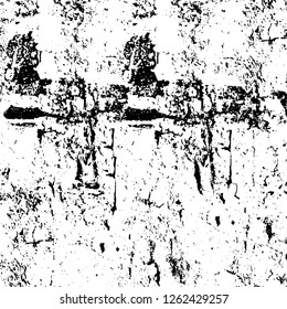 Vector grunge overlay texture. Black and white background