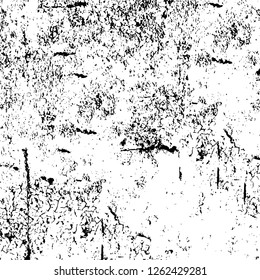 Vector grunge overlay texture. Black and white background