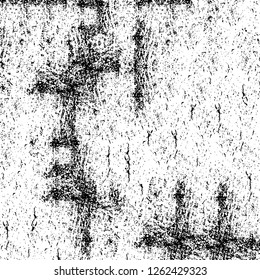 Vector grunge overlay texture. Black and white background