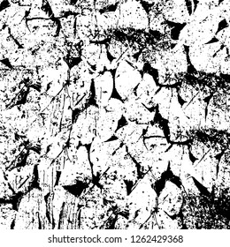 Vector grunge overlay texture. Black and white background