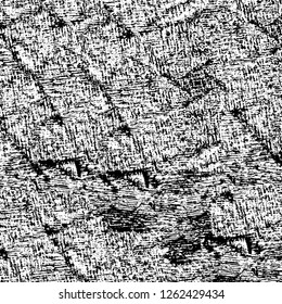 Vector grunge overlay texture. Black and white background