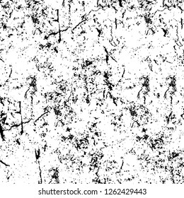 Vector grunge overlay texture. Black and white background