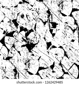 Vector grunge overlay texture. Black and white background