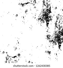 Vector grunge overlay texture. Black and white background