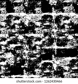 Vector grunge overlay texture. Black and white background