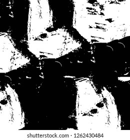Vector grunge overlay texture. Black and white background