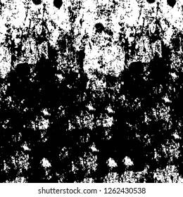 Vector grunge overlay texture. Black and white background