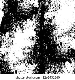 Vector grunge overlay texture. Black and white background