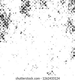 Vector grunge overlay texture. Black and white background