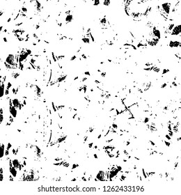 Vector grunge overlay texture. Black and white background