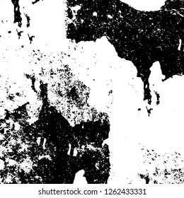 Vector grunge overlay texture. Black and white background