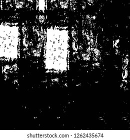 Vector grunge overlay texture. Black and white background