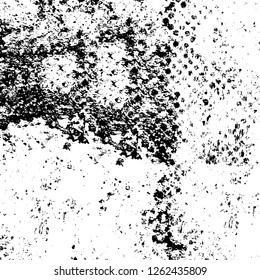 Vector grunge overlay texture. Black and white background