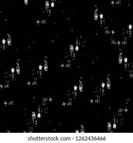 Vector grunge overlay texture. Black and white background