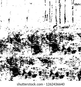 Vector grunge overlay texture. Black and white background