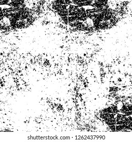 Vector grunge overlay texture. Black and white background