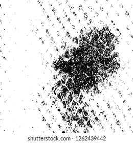 Vector grunge overlay texture. Black and white background