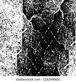 Vector grunge overlay texture. Black and white background