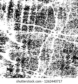 Vector grunge overlay texture. Black and white background