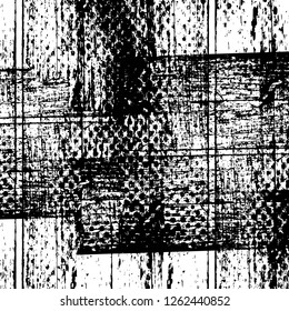 Vector grunge overlay texture. Black and white background