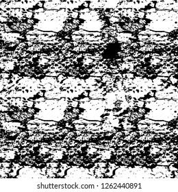 Vector grunge overlay texture. Black and white background