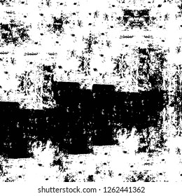Vector grunge overlay texture. Black and white background
