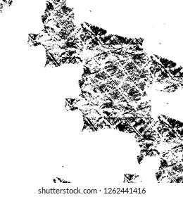 Vector grunge overlay texture. Black and white background