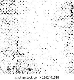 Vector grunge overlay texture. Black and white background