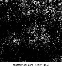 Vector grunge overlay texture. Black and white background