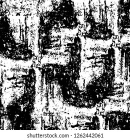 Vector grunge overlay texture. Black and white background