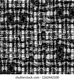 Vector grunge overlay texture. Black and white background