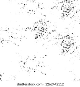 Vector grunge overlay texture. Black and white background