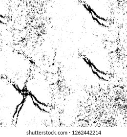 Vector grunge overlay texture. Black and white background
