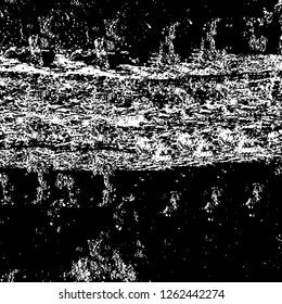 Vector grunge overlay texture. Black and white background