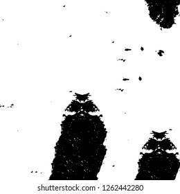 Vector grunge overlay texture. Black and white background
