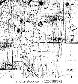 Vector grunge overlay texture. Black and white background