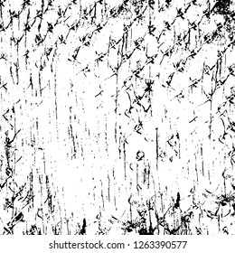 Vector grunge overlay texture. Black and white background