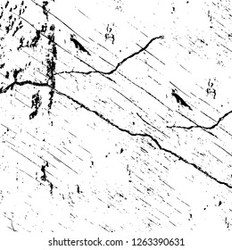 Vector grunge overlay texture. Black and white background
