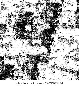 Vector grunge overlay texture. Black and white background