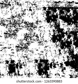 Vector grunge overlay texture. Black and white background