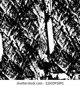 Vector grunge overlay texture. Black and white background