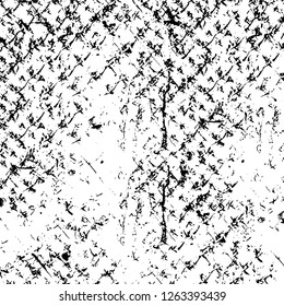 Vector grunge overlay texture. Black and white background