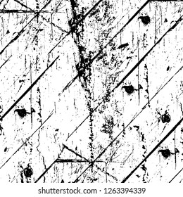 Vector grunge overlay texture. Black and white background
