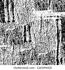 Vector grunge overlay texture. Black and white background