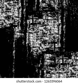 Vector grunge overlay texture. Black and white background