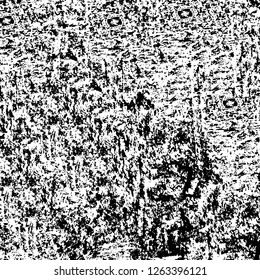 Vector grunge overlay texture. Black and white background