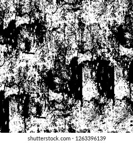 Vector grunge overlay texture. Black and white background