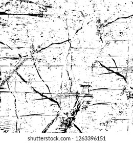 Vector grunge overlay texture. Black and white background