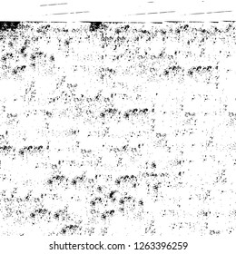 Vector grunge overlay texture. Black and white background