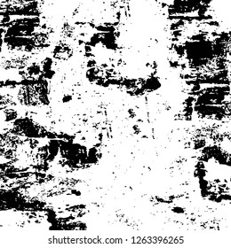 Vector grunge overlay texture. Black and white background